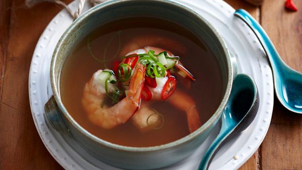 Chilled tomato consomm&#233;