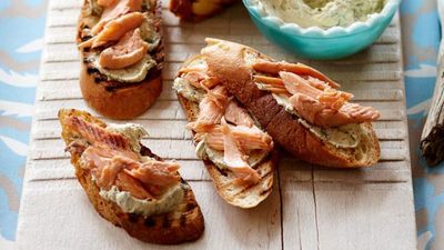 <a href="http://kitchen.nine.com.au/2016/05/05/16/20/hotsmoked-trout-bruschetta" target="_top">Hot-smoked trout bruschetta</a>