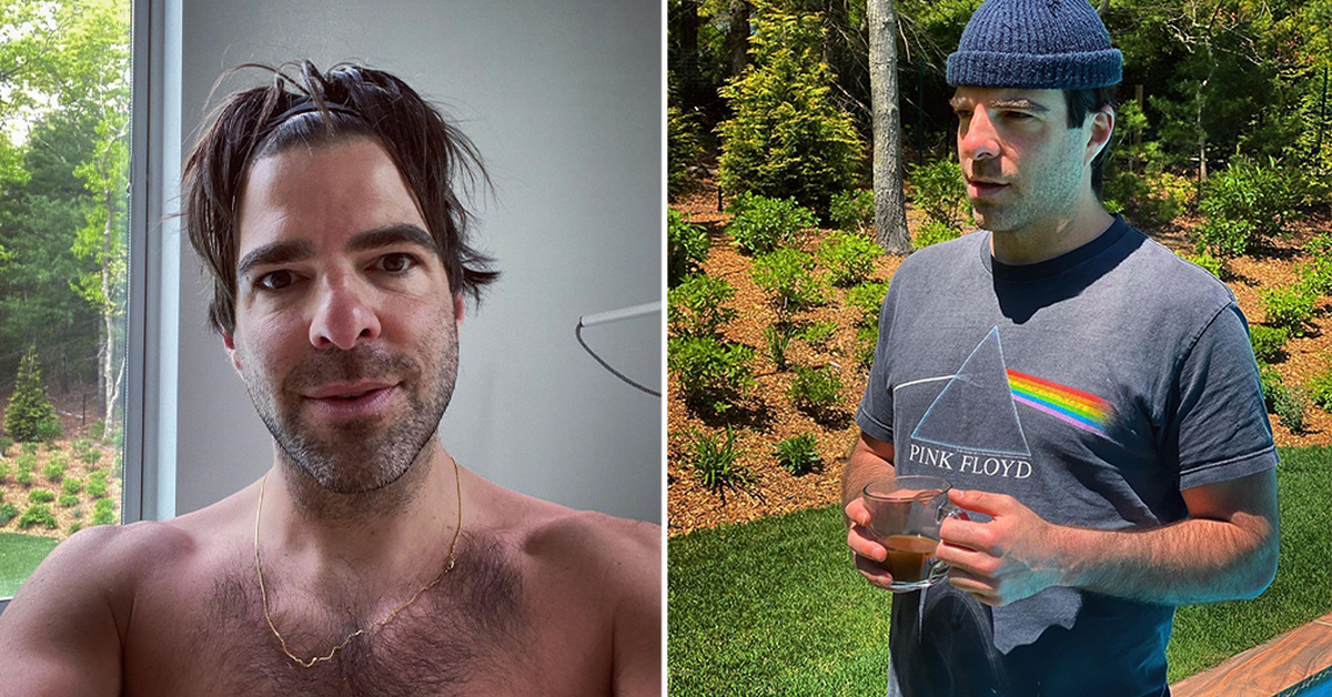 Zachary Quinto celebrates four years sobriety with 'sunkissed selfie