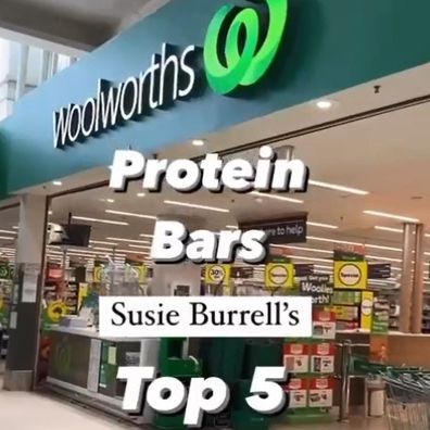 Susie Burrell's top five picks for Woolworths protein bars.