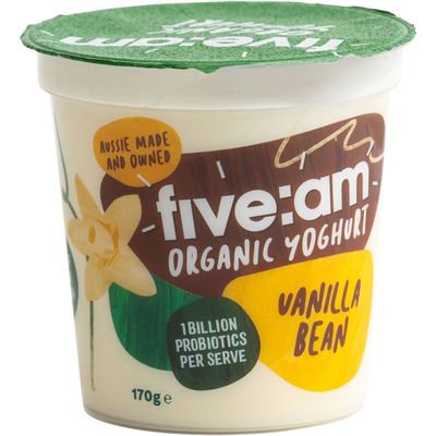 Five:am Organic Vanilla Bean Yoghurt 170g