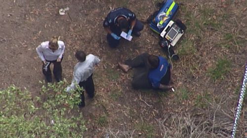 A man has been shot in Brisbane's south this morning. (9NEWS)