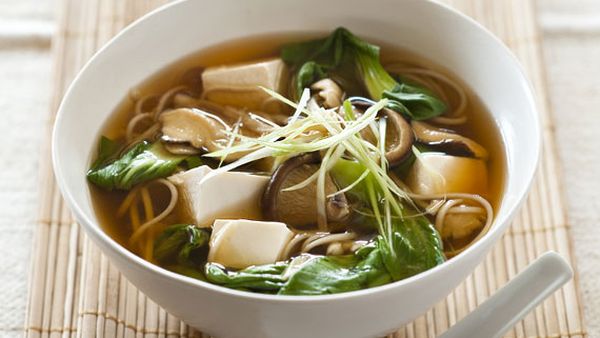 Weight Watchers' tofu and mushroom miso soup