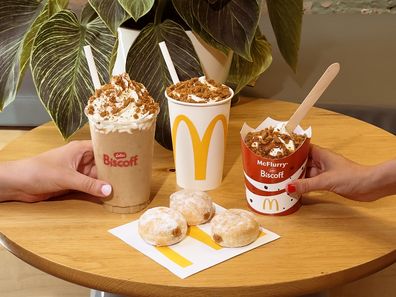 mcdonalds australia biscoff mcflurry and new range out february 12