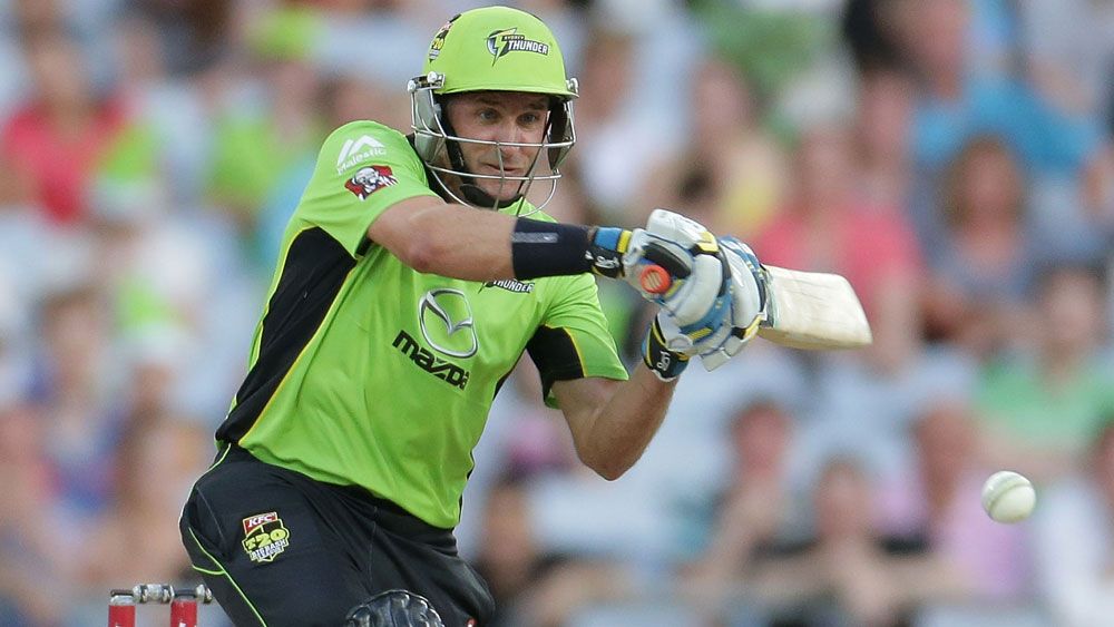 Mike Hussey in action for Sydney Thunder. (Getty) 