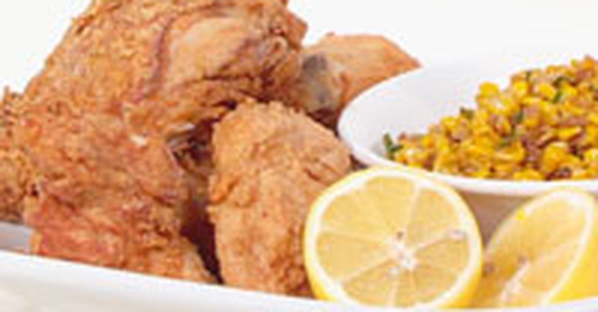 Spice fried chicken with corn salsa - 9Kitchen