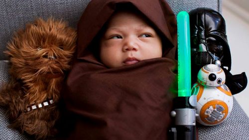 Mark Zuckerberg posts photo of newborn daughter decked out in Star Wars gear
