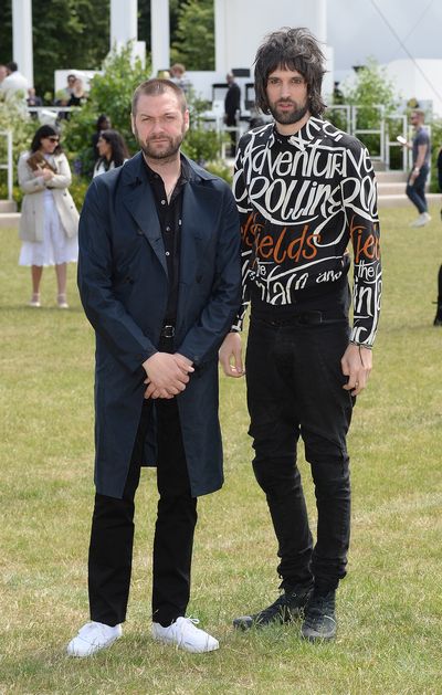 <p>Musicians Tom Meighan and Sergio Pizzorno</p>