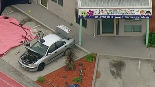 The police station is next to a childcare centre. (9NEWS)