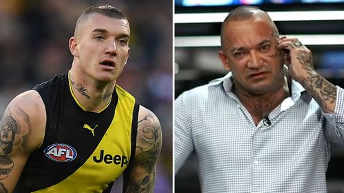 Dustin Martin said it was ridiculous to think his father was a threat to the country.