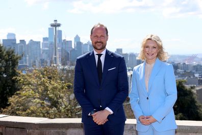 Karianne Tung, Minister of Digitalisation and Public Governance of Norway and Crown Prince Haakon of Norway visit Kerry Park