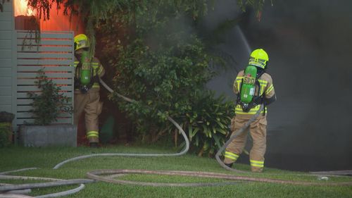 House fire at Miranda, Sydney. December 26, 2023.