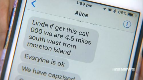 Daughter Alice was able to get text messages to her mum, who raised the alarm. (9NEWS)