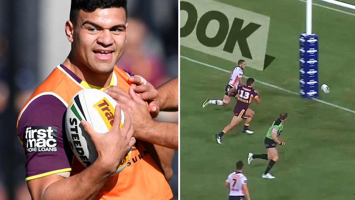 'That’s an Allan Langer play!': Broncos prodigy David Fifita sets Suncorp Stadium in to raptures with near-miss wonder try