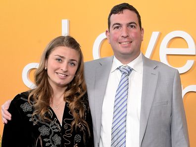  Abbey Romeo and David Isaacman attend Netflix "Love on the Spectrum" ATAS Official at Netflix Tudum Theater on April 01, 2025 in Los Angeles, California.