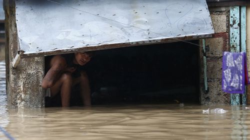 There was flooding in several provinces and parts of the capital Manila