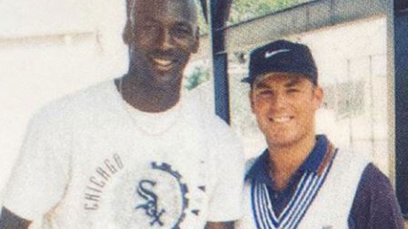 Shane Warne unearths old photo of himself with Michael Jordan, plus a Sherrin
