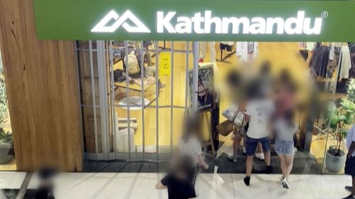 Brawl breaks out at Parramatta Kathmandu after alleged theft.