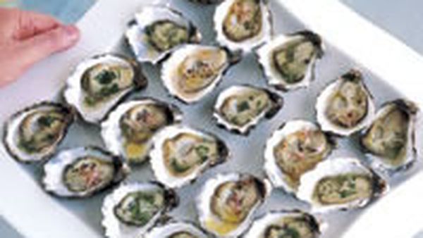 Oysters with two dressings