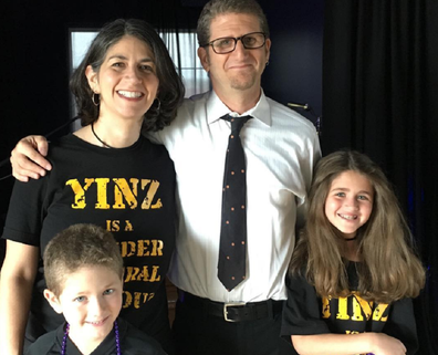 Jamie Beth Cohen with her husband and children.