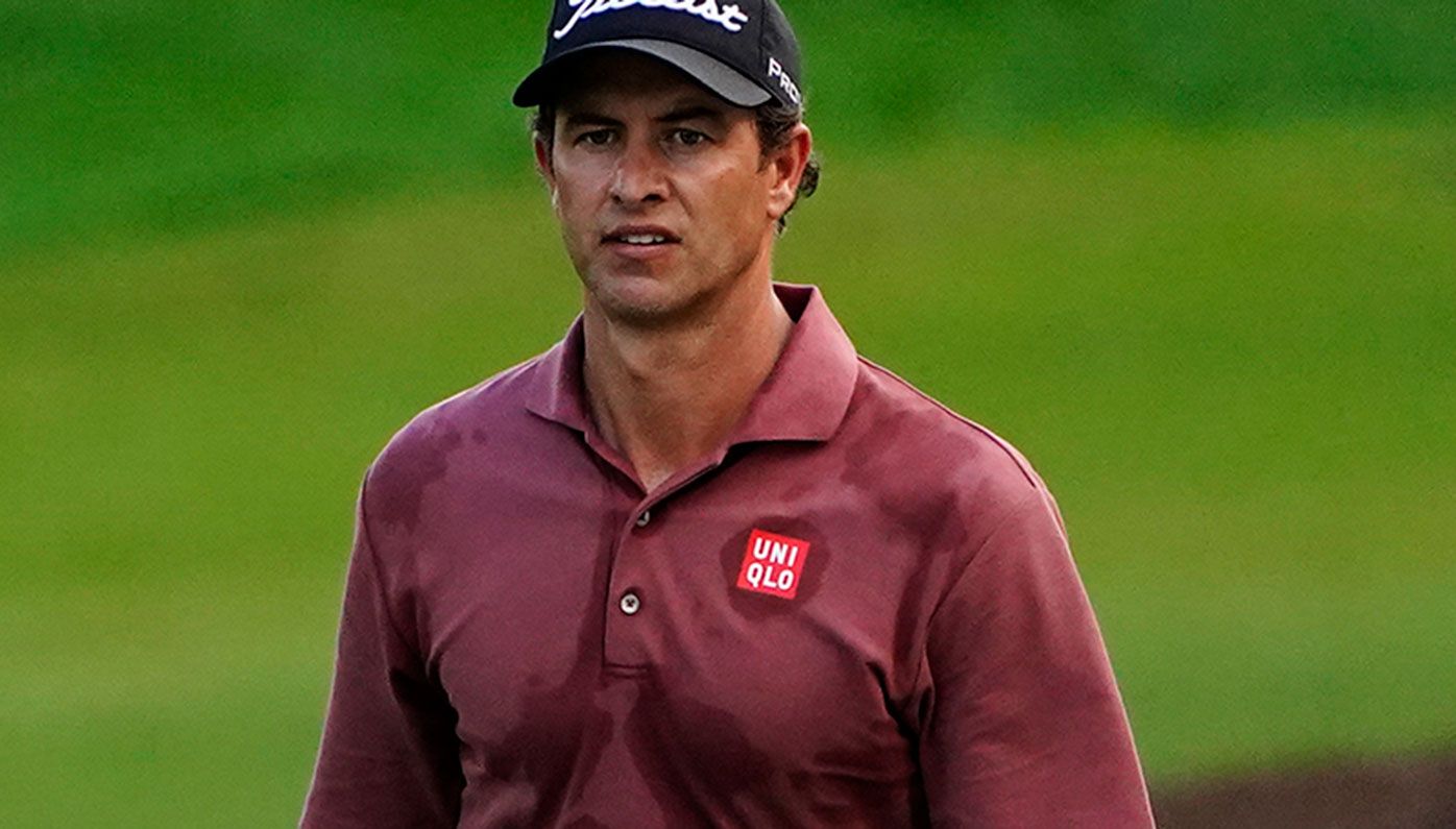 Adam Scott during the first round of The Masters.