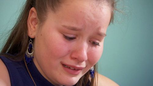 Teenager Chloe Davenport experiences daily excruciating pain due to Complex Regional Pain Syndrome. Picture: A Current Affair.