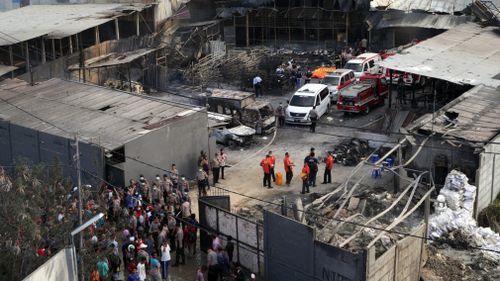 At least 47 people have been killed in the explosion. (AAP)