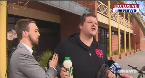Burns unleashed a verbal attack on a 9NEWS reporter. Image: 9News