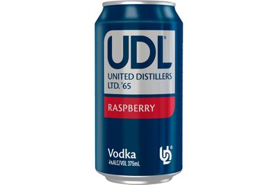 UDL
Vodka &amp; Raspberry (375ml): 971kj