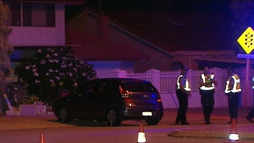 The crash happened outside a home in Dianella, in Perth's north. (9NEWS)