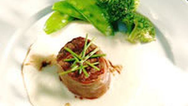Beef fillet with vichysoisse puree