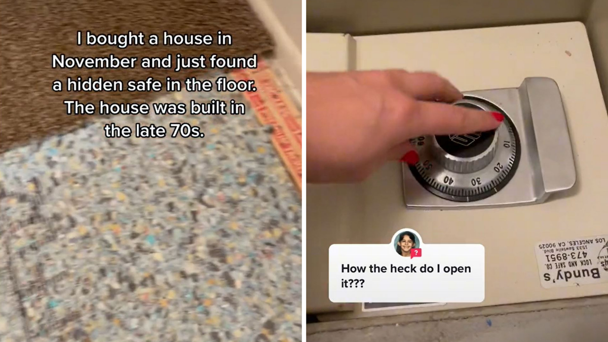 Woman finds secret safe locked and hidden under the carpet in her floor -  9Honey