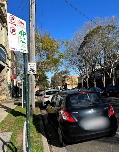 Parking in an EV spot