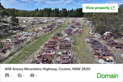 Pole nieruchomości Zabytkowy parking samochodowy Pole Snowy Mountains