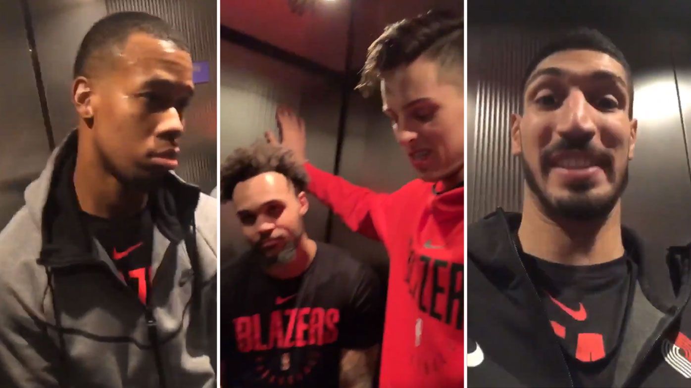 Portland Trail Blazers players stuck in elevator before Boston Celtics game