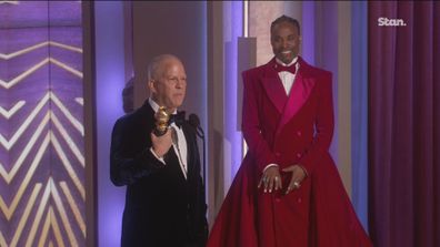 Pose, Glee and Dahmer: Monster - Jeffrey Dahmer creator Ryan Murphy accepts the Carol Burnett Award at the Golden Globes 2023.