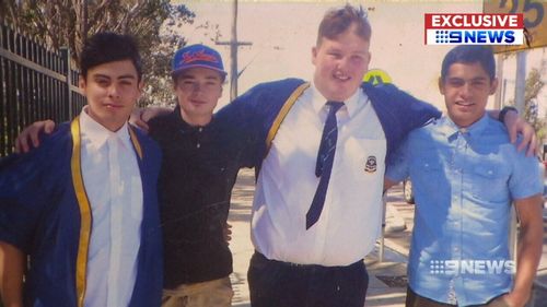 Brett (second from right) wanted to be a teacher. (9NEWS)