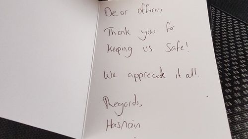 London police officer handed touching note day after terror attack