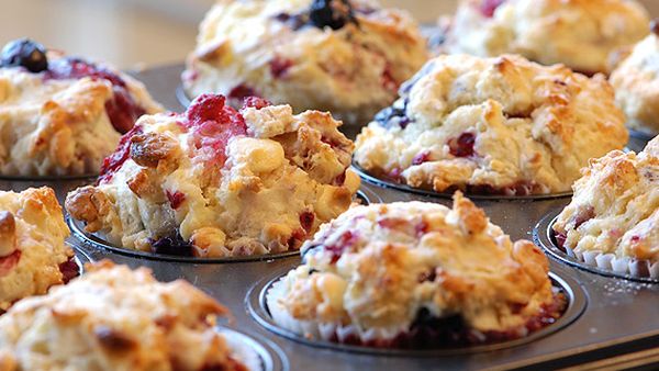 McKenzie's berries and quinoa muffins
