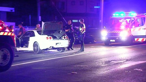 The crash happened around 9pm last night. (9NEWS)