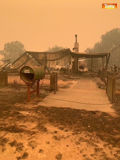 The Bos family farm was devastated by the Corryong bushfire.