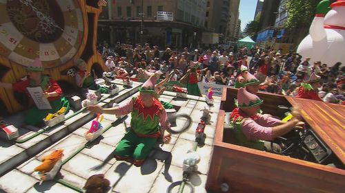 Hundreds of thousands of people have packed the streets of Adelaide in perfect weather conditions for the anticipated Christmas Parade. A record 315,000 people filled the city's streets for the biggest parade since 2019.