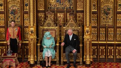 Queen Elizabeth II and her eldest son Prince Charles