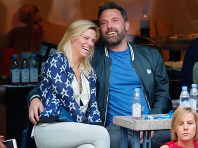 NEW YORK, NY - SEPTEMBER 10:  Ben Affleck and Lindsay Shookus attend the 2017 US Open Tennis Championships  at Arthur Ashe Stadium on September 10, 2017 in New York City.  (Photo by Jackson Lee/WireImage)