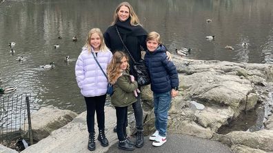 Princess Madeleine of Sweden, Princess Leonore, Prince Nicolas, and Princess Adrienne