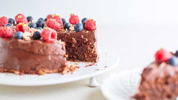 Chocolate coconut torte