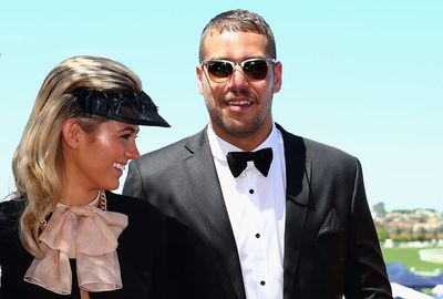 Buddy Franklin stepped out with girlfriend Jesinta Campbell for the first time.