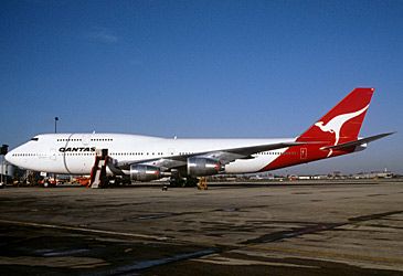 What was the name of Qantas' first Boeing 747?