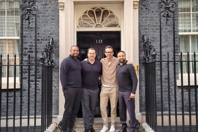Ryan Reynolds visits No. 10 Downing Street in London 