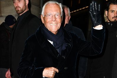 Giorgio Armani celebrated his birthday the same as any other day by ...